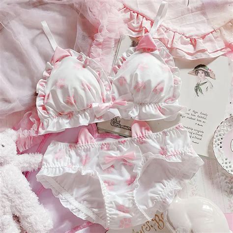 Japanese School Girl Lolita Lingerie Triangle Bra Set