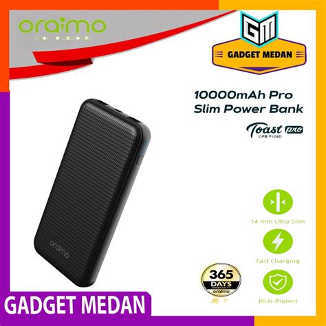 Jual POWER BANK ORAIMO OPB P108D 10000mAH GARANSI RESMI Shopee