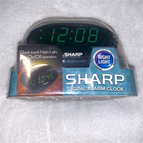 sharper image  sharp digital alarm clock poshmark