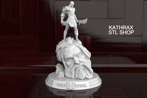 Kratos Vs Zeus God Of War D Print Stl File Etsy