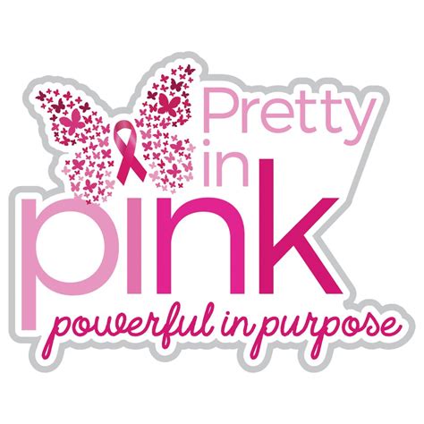 Pretty In Pink Powerful In Purpose Lapel Pin With Presentation Card