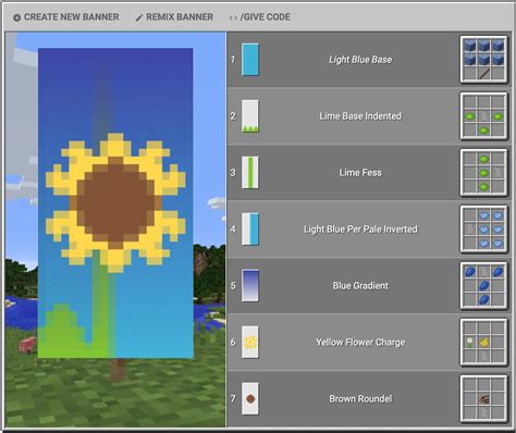 Sunflower Banner Rminecraft