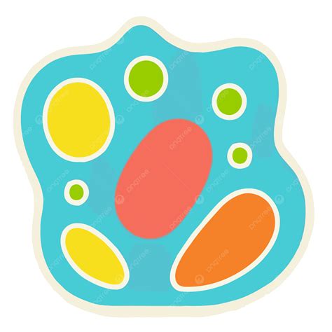 The Sticker Is Blue And Orange With Red Dots Vector A Simplistic