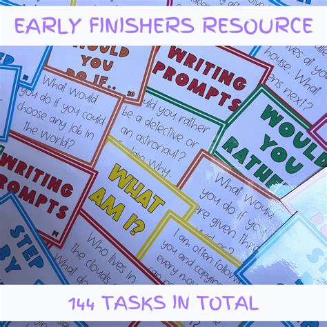 Mash 1st 2nd Class Early Finisher Tasks