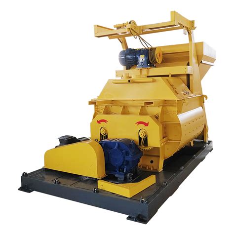 2024 China Supply 750L Forced Twin Shaft Concrete Mixer China