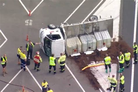 Investigation After Driver Flees Scene Of Truck Rollover