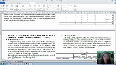 Analisis Faktor Dengan Spss Noverina Silalahi Mb C Youtube