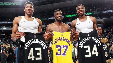 Giannis Thanasis And Kostas Antetokounmpo Become First Three Brothers