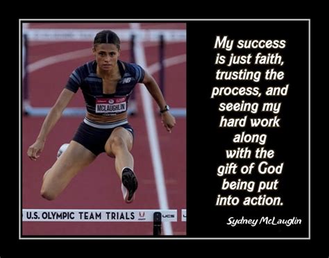 Sydney McLaughlin 'Gift of God' Running Motivational Quote Poster, Inspirational Wall Art Gift ...