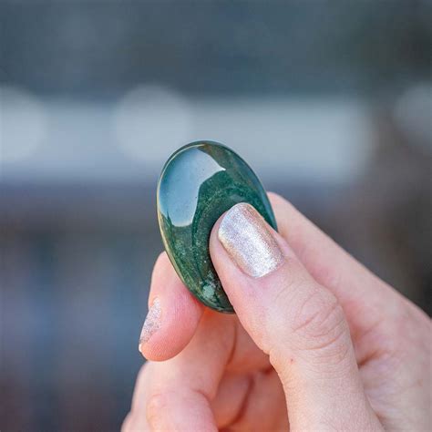 Bloodstone Worry Stone Shop Crystal Thumb Stones For Meditation And