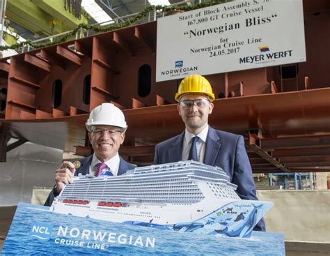 Meyer Werft A Papenburg La Cerimonia Di Posa Della Chiglia Della