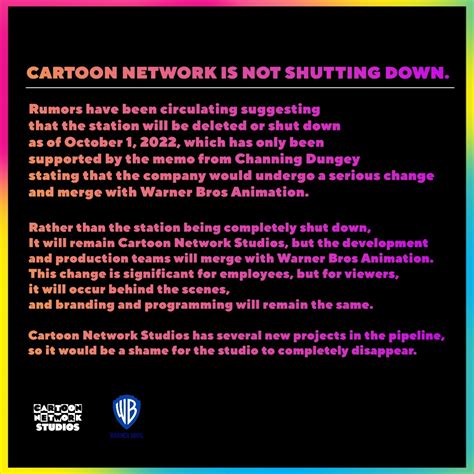 Cartoon Network is not shutting down. : r/CartoonNetwork