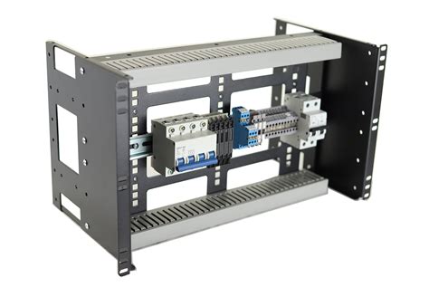 Rcb Bk U Rackmount Adjustable Depth Din Rail Panel