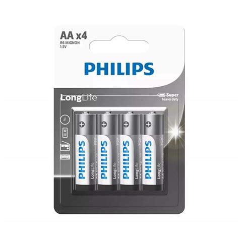 Philips Longlife Aa Batteries 4 Pack Matrix Warehouse Computers