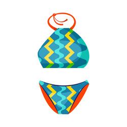 Bikini Sexy Swimsuit With Strings Royalty Free Vector Image