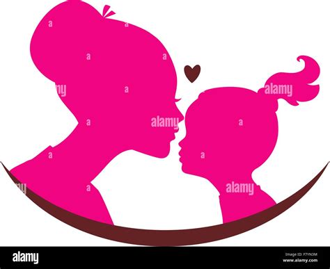 Mom And Daughter Love Stock Vector Image And Art Alamy