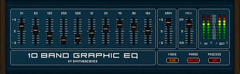 KVR: 10 Band Graphic Eq by Synthescience - Equalizer VST Plugin