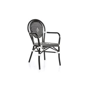 Fauteuil Tress Bamboo Vert Et Cr Me Lyrose Achat Vente Cuisine Addict