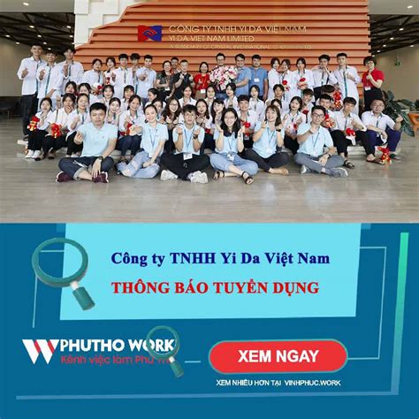 Công Ty Tnhh Yi Da Việt Nam Tuyển Dụng Nhân Viên Đào Tạo Nhân Viên Kế