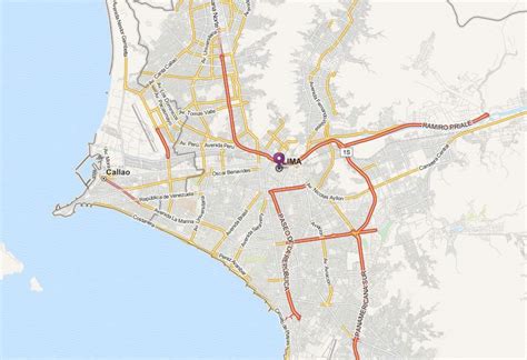 Lima Map And Lima Satellite Image