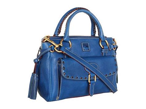 Stylish Dooney Bourke Florentine Medium Pocket Satchel In Ocean Blue