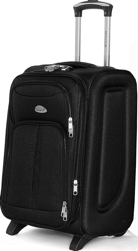 Senator Soft-Shell Luggage Expandable 32 Inch Extra Large Size Lightweight Suitcase, Check in ...