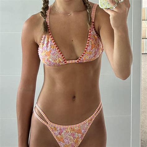 Bydee Bikini In Fleur Size Medium Top Size Small Depop