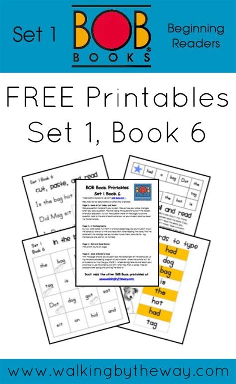 Free Bob Book Printables For Set Book From Walking By The Way