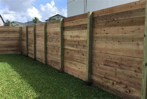 Horizontal Wood Privacy Fence Orlando Fl Mossy Oak Fences