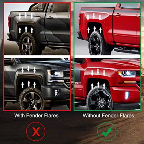 KIWI MASTER Mud Flaps Guards Compatible For 2014 18 Chevrolet Silveado