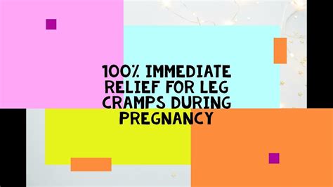 100 Working Tip For Leg Cramps During Pregnancy Youtube