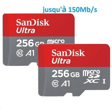 Lot De Carte M Moire Micro Sdxc Sandisk Ultra Go Vitesse De