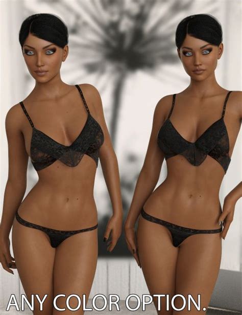 InStyle JMR DForce Jane Lingerie For G3F And G8F 3d Models For Daz