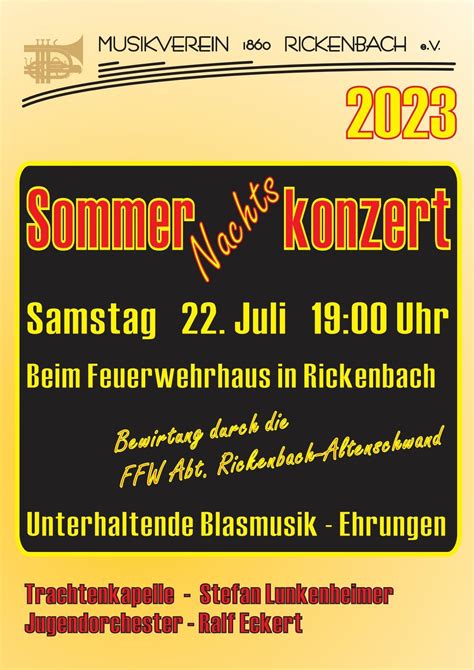 Sommernachtskonzert Mv Rickenbach