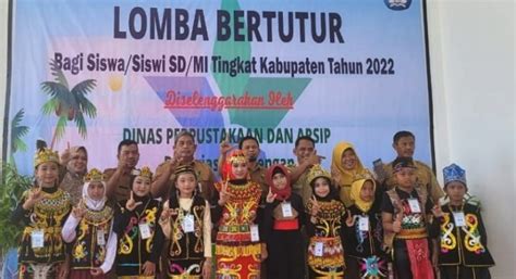 Dinas Perpusip Penajam Gelar Lomba Bertutur Tingkat SD MI Se Kabupaten