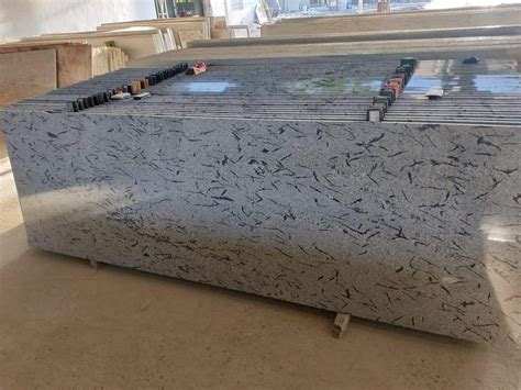 Big Slab French White Granite Polished Leather For Countertops