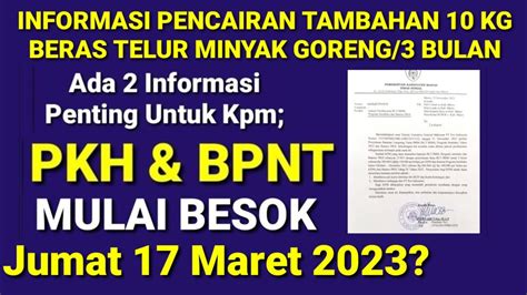 Informasi Penting Terbaru Besok Khusus Bagi Kpm Pkh Bpnt Yg Akan