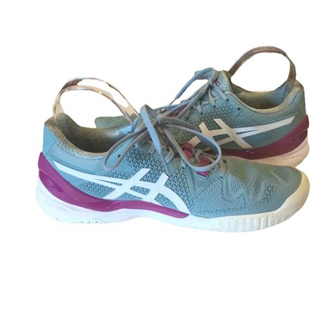 Asics Gel Resolution 8 Smoke Womens Tennis Shoe Siz… Gem