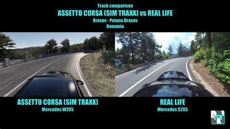 Assetto Corsa SIM TRAXX Vs Real Life Brasov Poiana Brasov Track