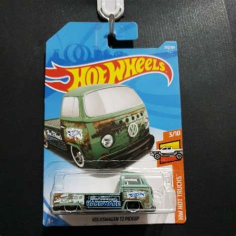 Jual Hotwheels Hot Wheels Vw Volkswagen T Pickup Pick Up Hijau Shopee Indonesia