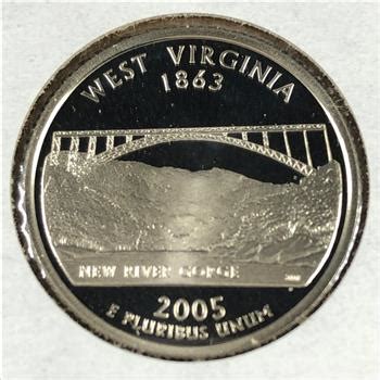 S Proof Silver West Virginia State Commemorative Washington