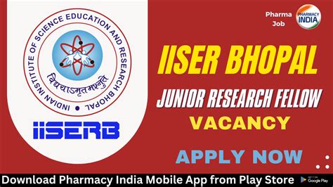 Join As A Junior Research Fellow Jrf At Iiser Bhopal Apply Now