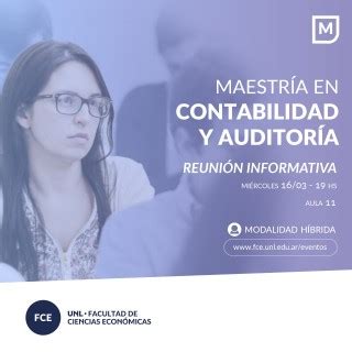 Charla Informativa De La Maestr A En Contabilidad Y Auditor A