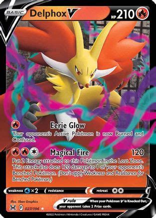 Delphox V Lost Origin Pokémon CardTrader