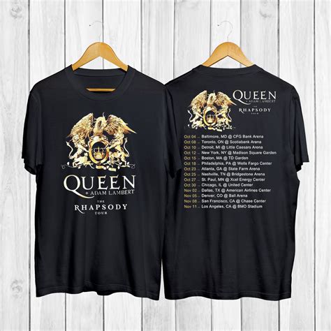 Vintage Queen Adam Lambert The Rhapsody Tour T Shirt Queen Rock