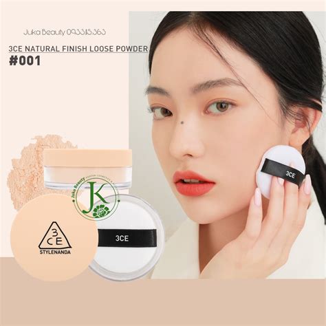 Phấn Phủ Bột Kiềm Dầu 3CE Natural Finish Loose Powder 8 5g Juka Beauty