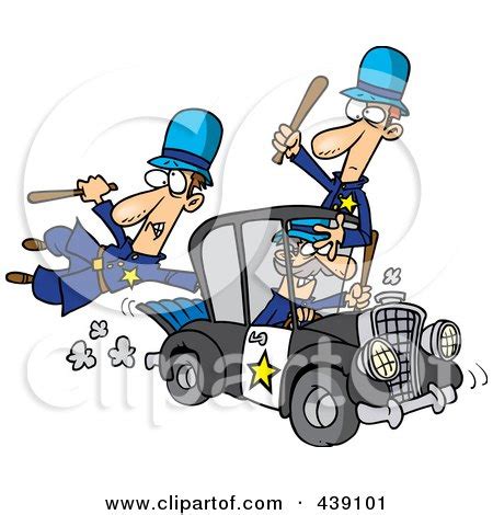 Cartoon Thief Stealing A Police Car Posters, Art Prints by - Interior ...