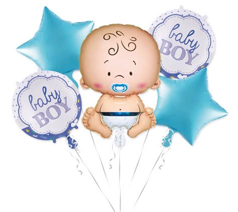 Zestaw Balony Baby Shower Boy Ch Opiec Niebieskie Allegro Pl