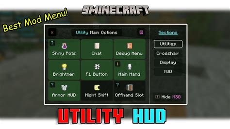 Utility UI Pack (1.20, 1.19) - Best HUD Pack for MCPE/Bedrock - Mc-Mod.Net