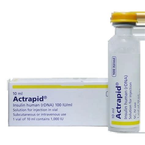 ACTRAPID 100 Insulin Novo Nordisk Pharma Ltd Osudpotro